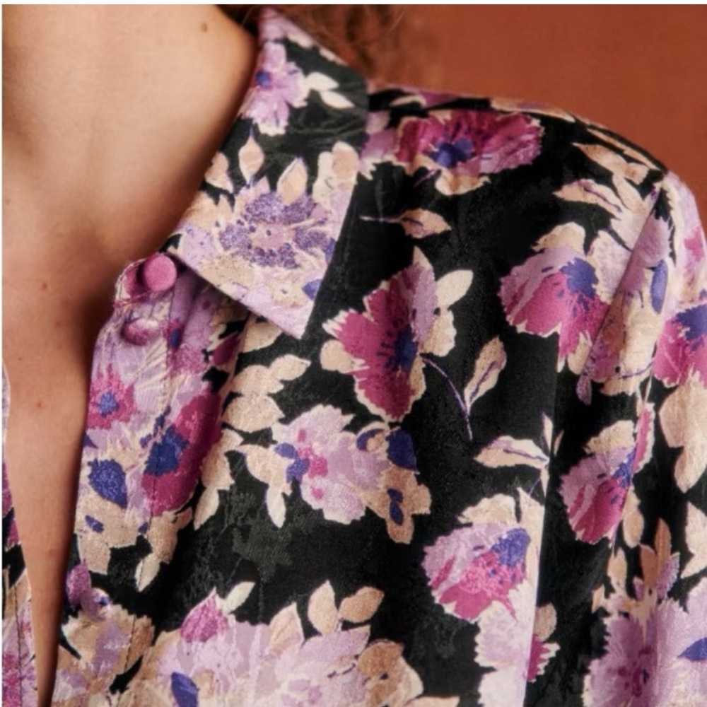 Sezane Ann Shirt Mini Flowers - Picture 4 of 6